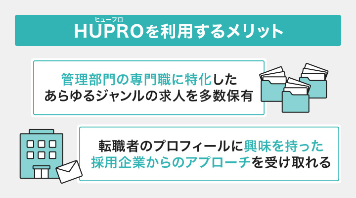 HUPROを利用するメリット