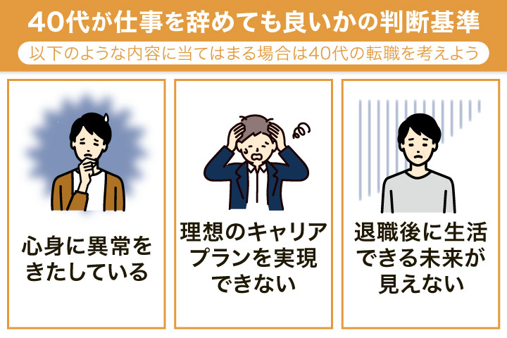 40代が仕事辞める判断基準