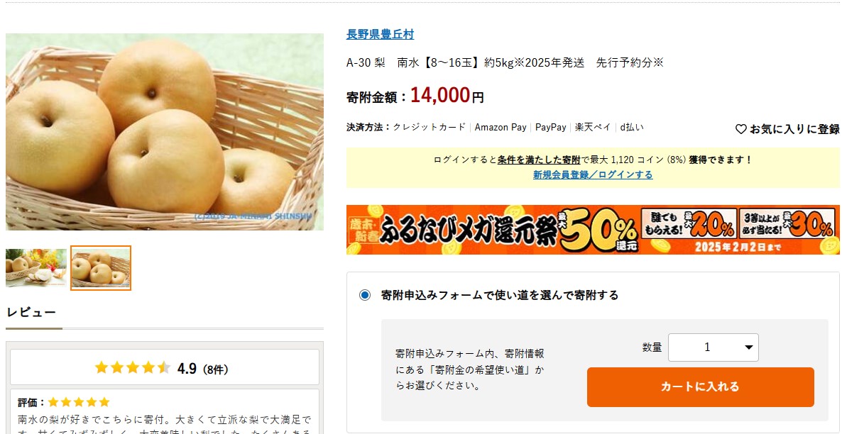 豊丘村返礼品