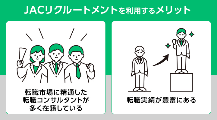 スカウト型転職サイトのJACリクルートメントを利用するメリット