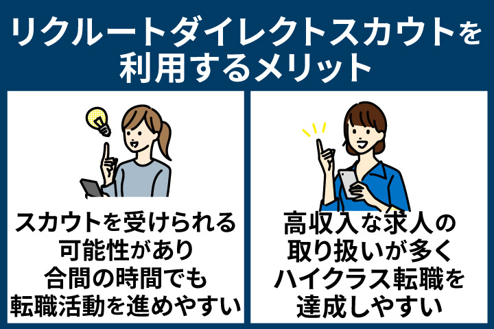 40代女性が転職でリクルートダイレクトスカウトを利用するメリット
